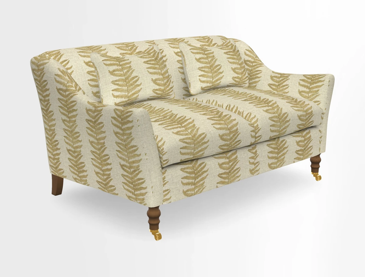 Cromer 3 Seater Sofa in RHS Botanicals Henry Moon Lions Tail Terracotta