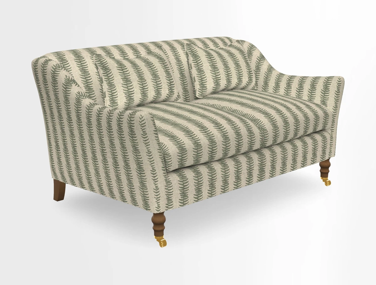 Cromer 3 Seater Sofa in RHS Botanicals Henry Moon Lions Tail Terracotta