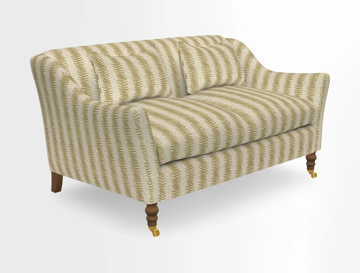Cromer 3 Seater Sofa in RHS Botanicals Henry Moon Lions Tail Terracotta