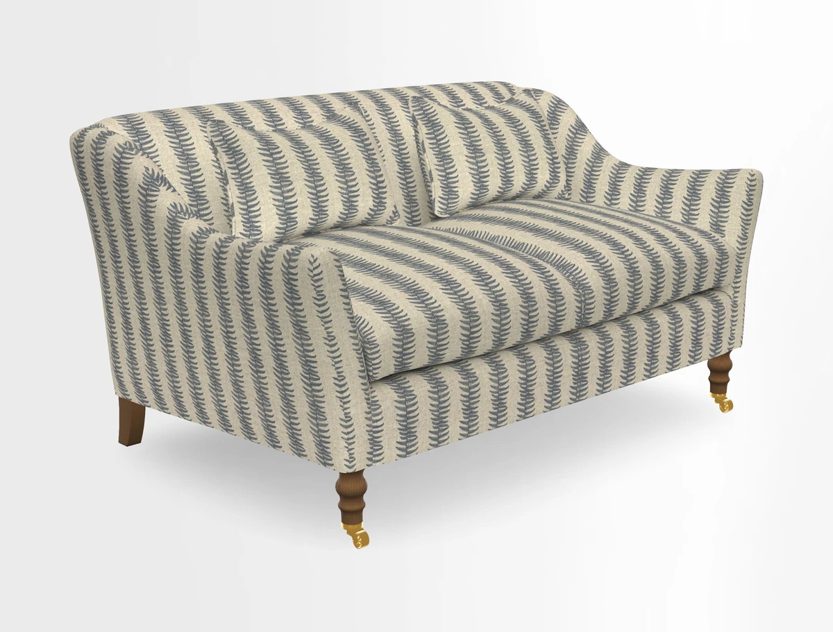 Cromer 3 Seater Sofa in RHS Botanicals Henry Moon Lions Tail Terracotta
