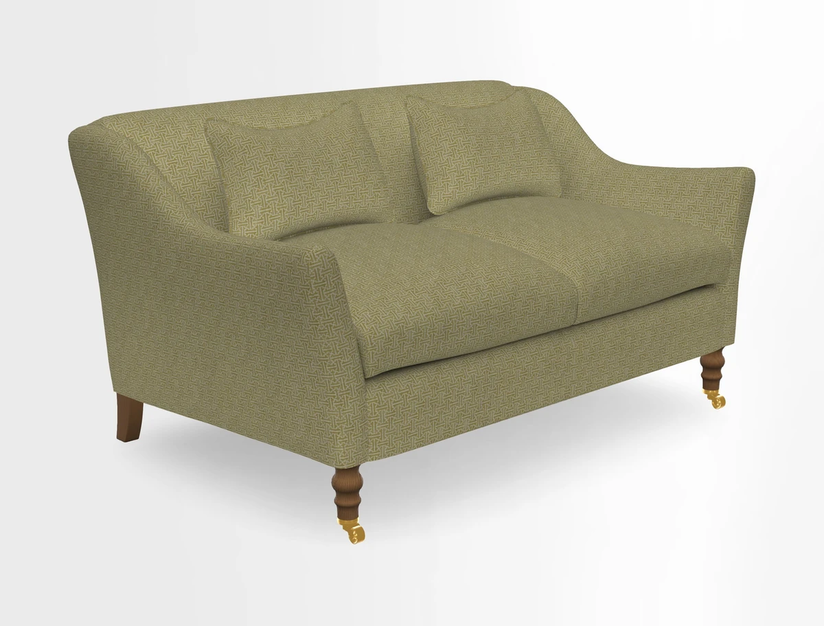 Cromer 3 Seater Sofa in RHS Botanicals Henry Moon Lions Tail Terracotta