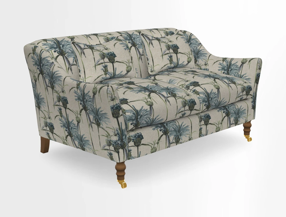 Cromer 3 Seater Sofa in RHS Botanicals Henry Moon Lions Tail Terracotta