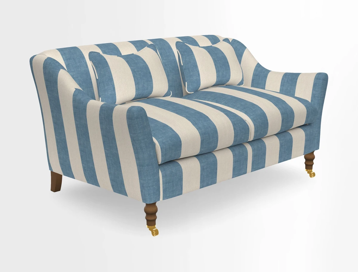 Cromer 3 Seater Sofa in RHS Botanicals Henry Moon Lions Tail Terracotta