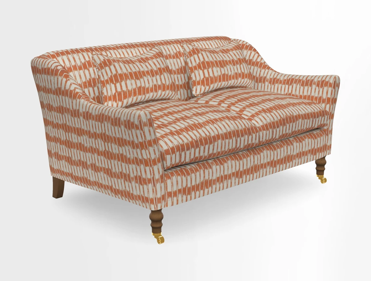 Cromer 3 Seater Sofa in RHS Botanicals Henry Moon Lions Tail Terracotta