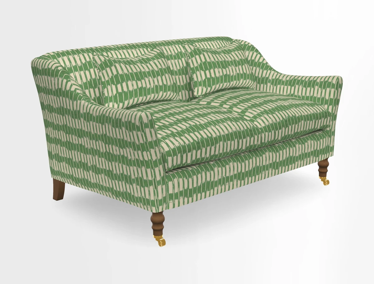 Cromer 3 Seater Sofa in RHS Botanicals Henry Moon Lions Tail Terracotta