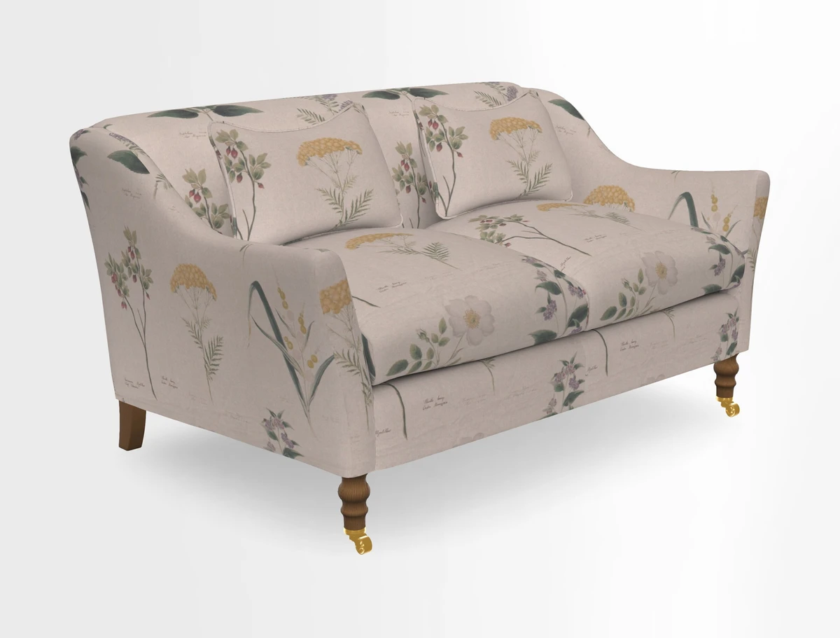 Cromer 3 Seater Sofa in RHS Botanicals Henry Moon Lions Tail Terracotta