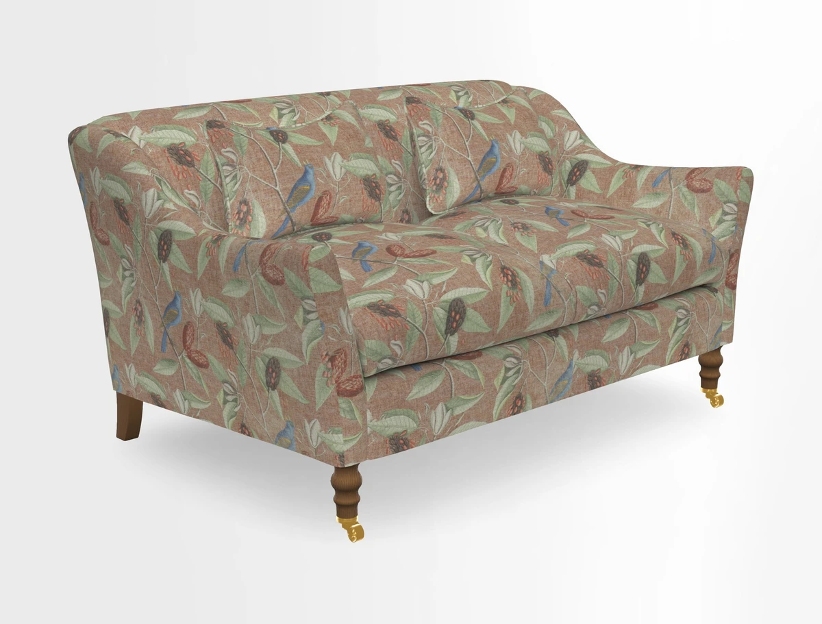Cromer 3 Seater Sofa in RHS Botanicals Henry Moon Lions Tail Terracotta