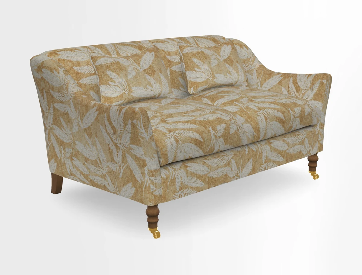 Cromer 3 Seater Sofa in RHS Botanicals Henry Moon Lions Tail Terracotta