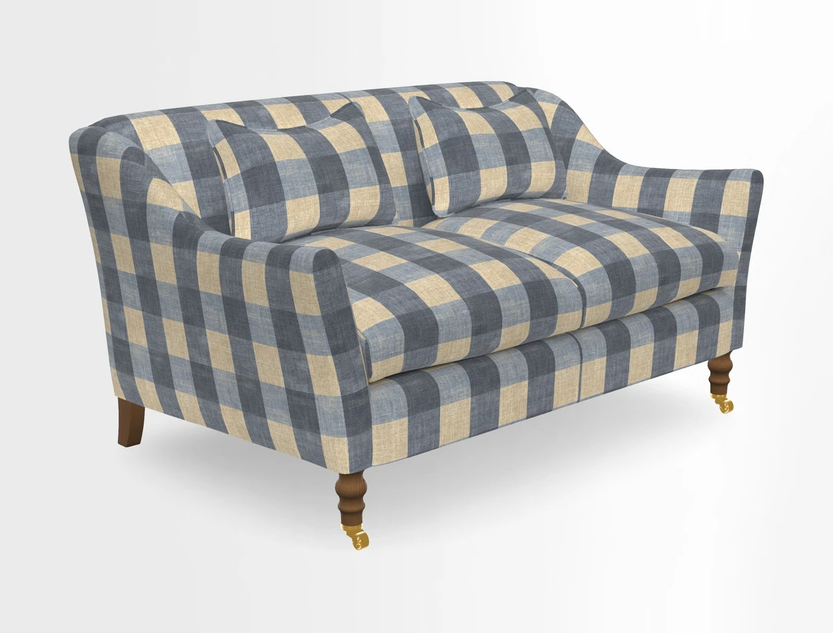Cromer 3 Seater Sofa in RHS Botanicals Henry Moon Lions Tail Terracotta