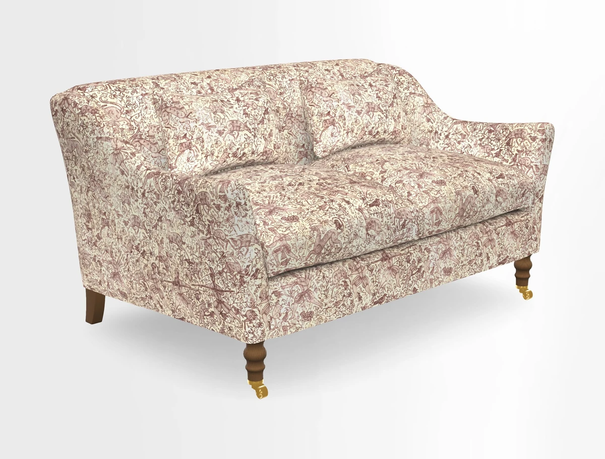 Cromer 3 Seater Sofa in RHS Botanicals Henry Moon Lions Tail Terracotta