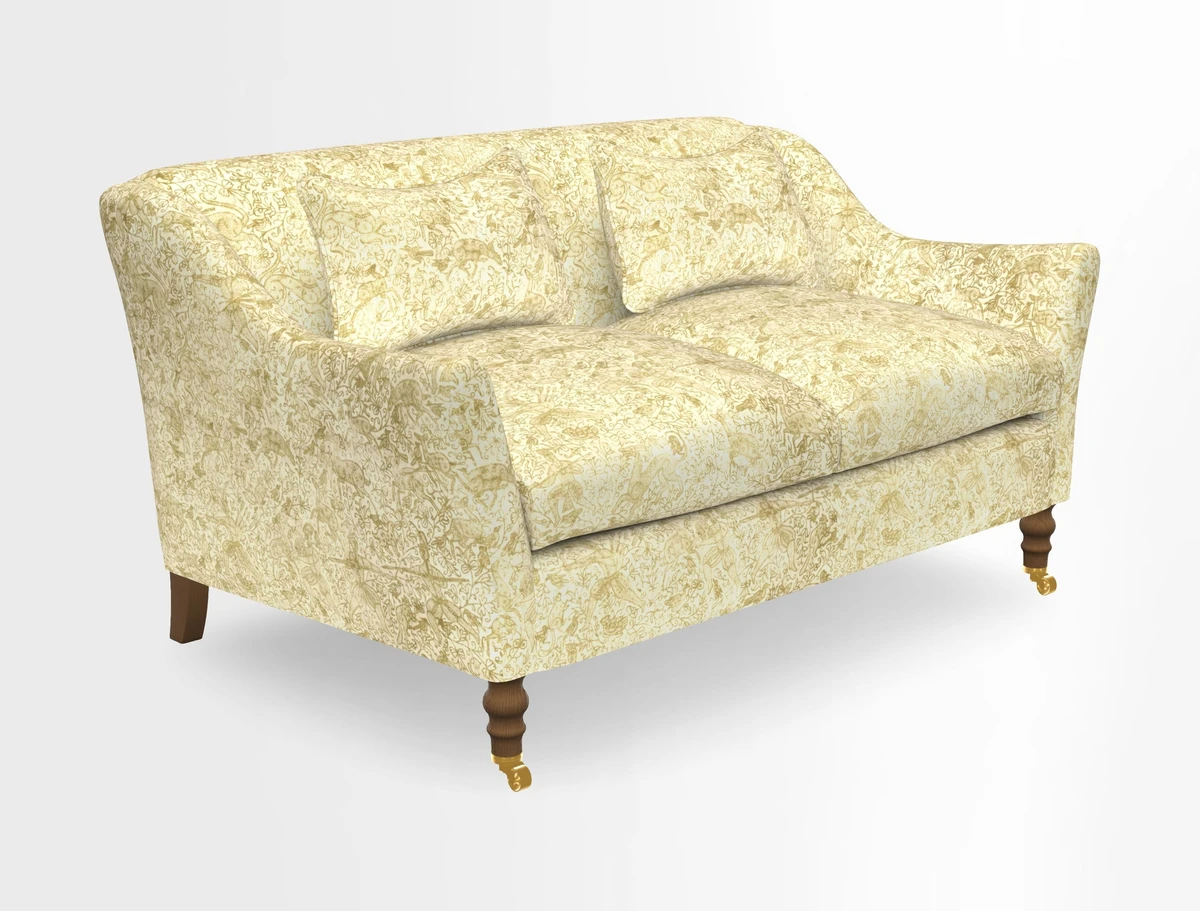 Cromer 3 Seater Sofa in RHS Botanicals Henry Moon Lions Tail Terracotta