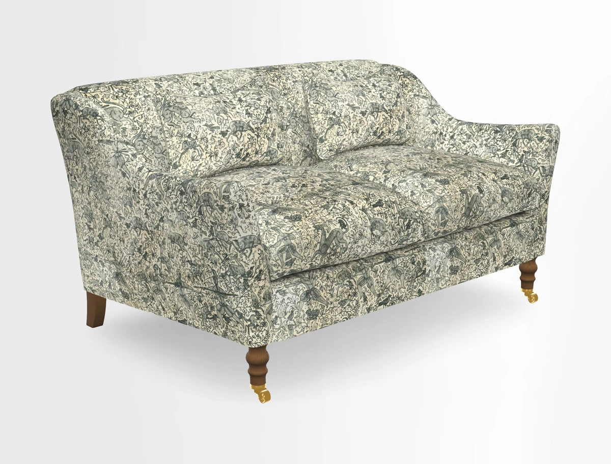 Cromer 3 Seater Sofa in RHS Botanicals Henry Moon Lions Tail Terracotta