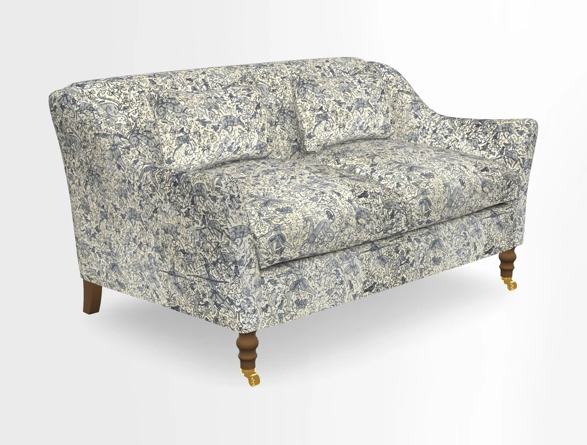 Cromer 3 Seater Sofa in RHS Botanicals Henry Moon Lions Tail Terracotta