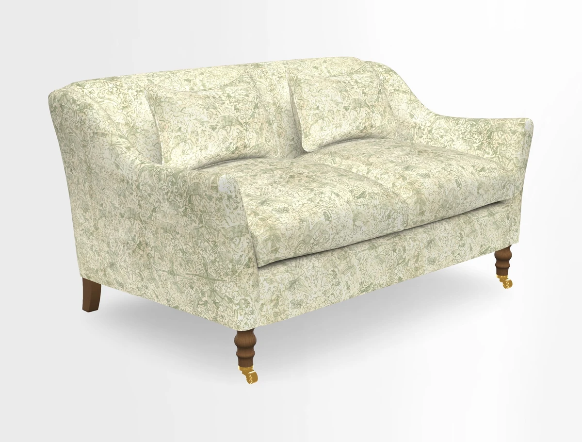 Cromer 3 Seater Sofa in RHS Botanicals Henry Moon Lions Tail Terracotta