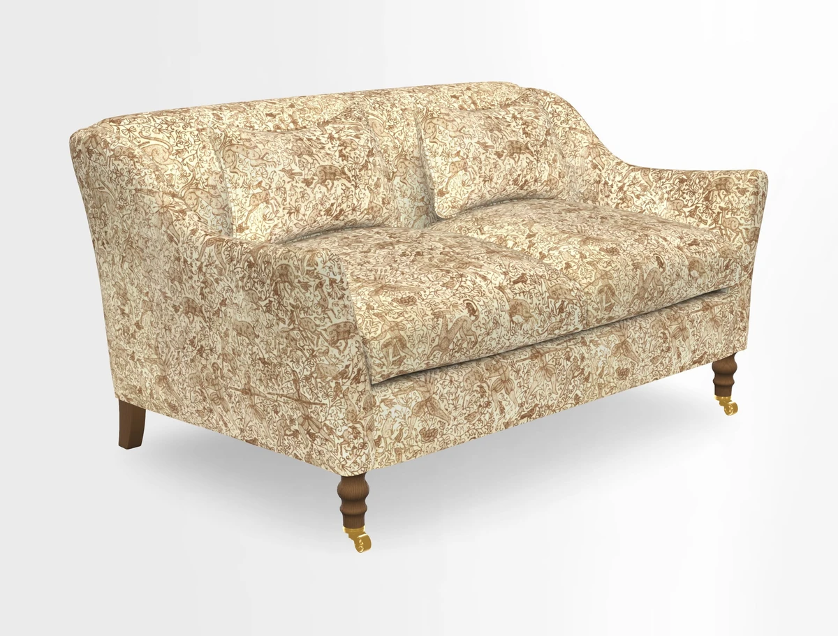 Cromer 3 Seater Sofa in RHS Botanicals Henry Moon Lions Tail Terracotta