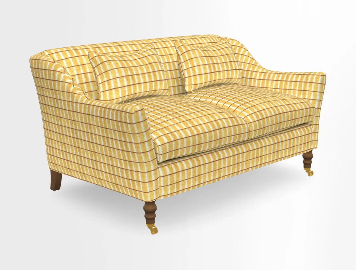 Cromer 3 Seater Sofa in RHS Botanicals Henry Moon Lions Tail Terracotta