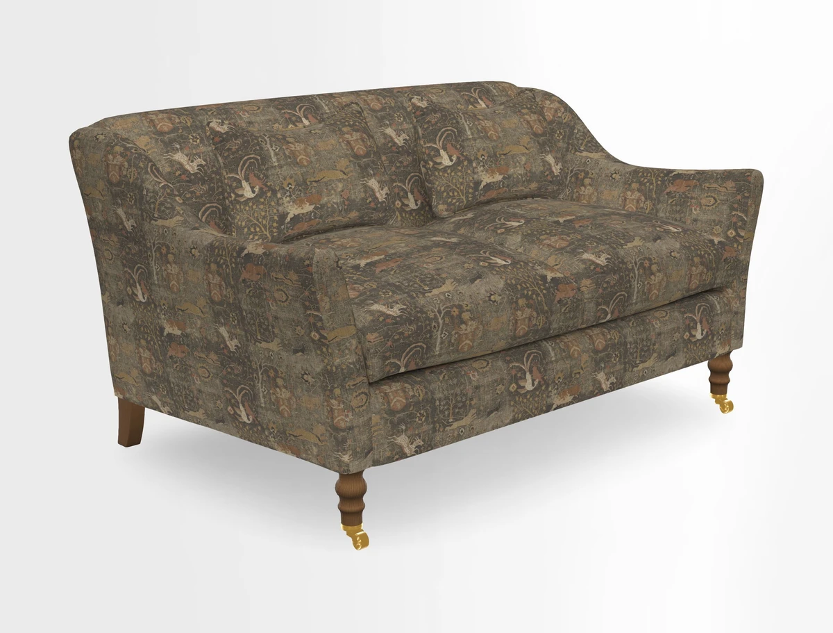 Cromer 3 Seater Sofa in RHS Botanicals Henry Moon Lions Tail Terracotta