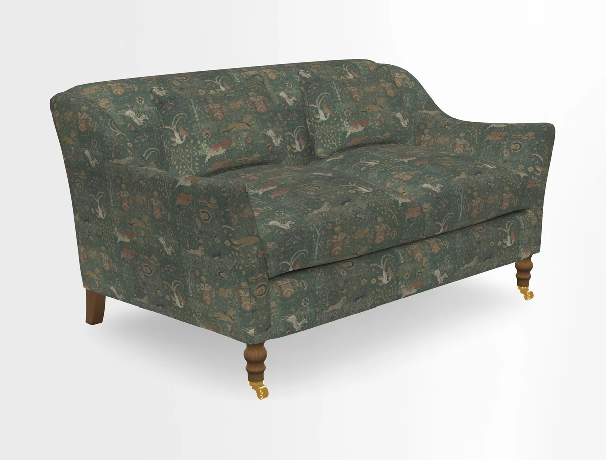 Cromer 3 Seater Sofa in RHS Botanicals Henry Moon Lions Tail Terracotta