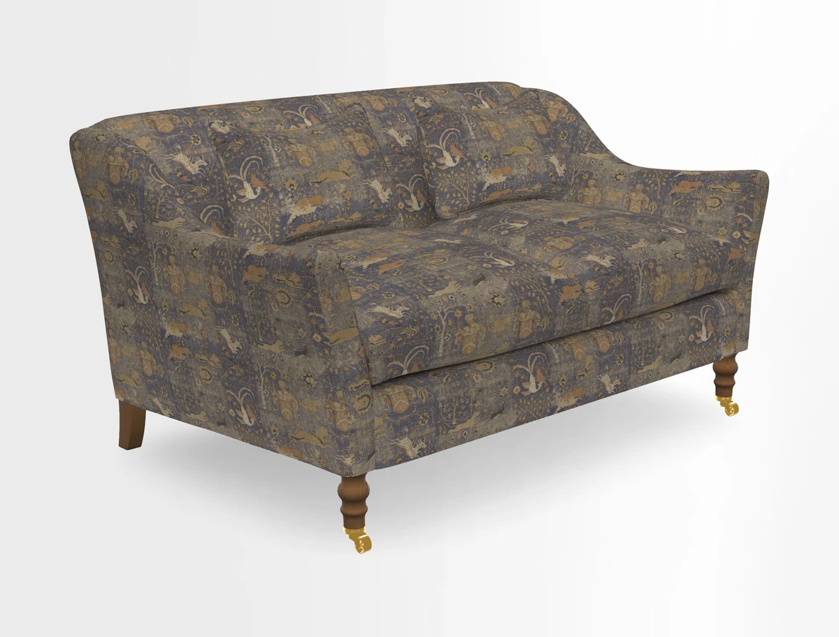Cromer 3 Seater Sofa in RHS Botanicals Henry Moon Lions Tail Terracotta