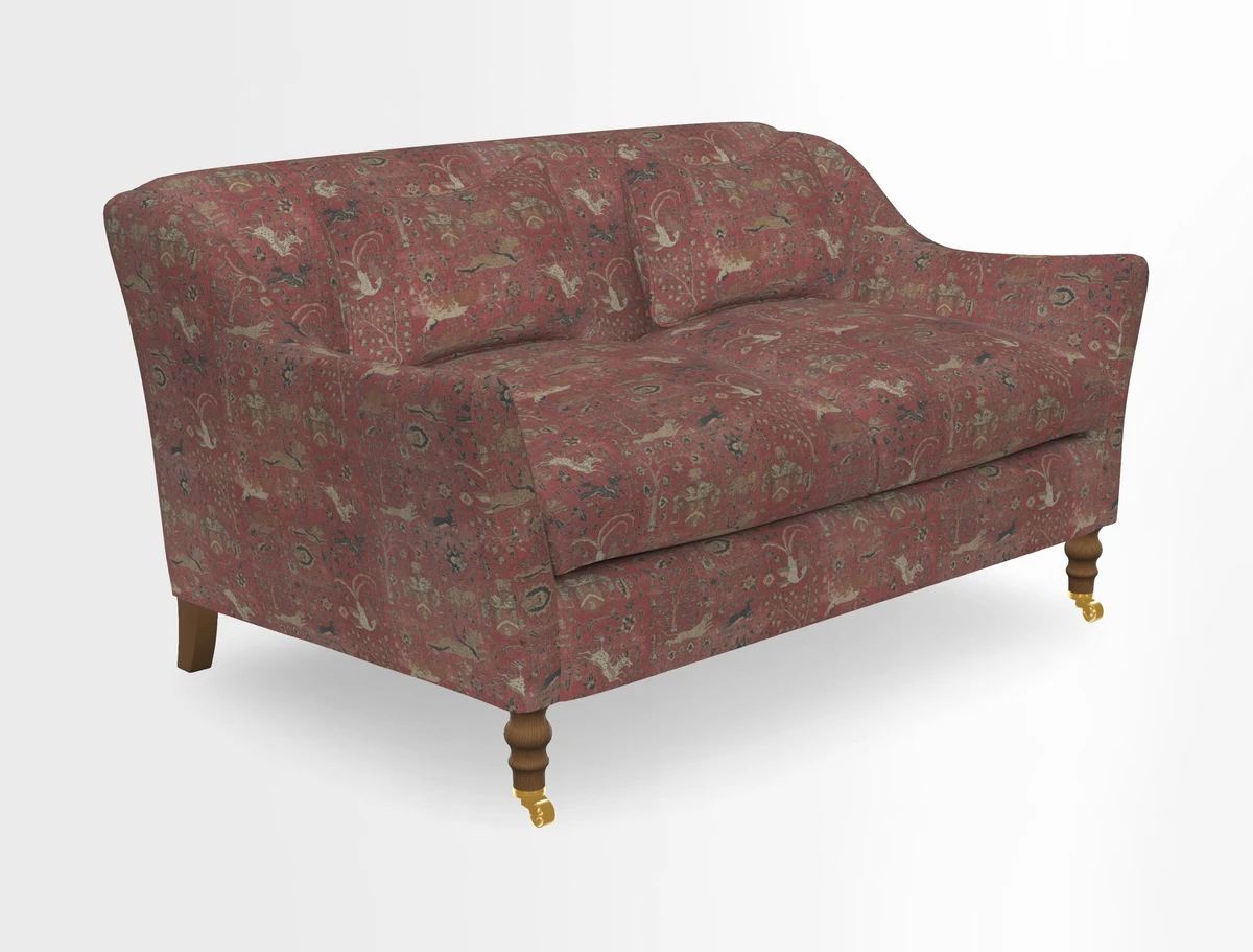 Cromer 3 Seater Sofa in RHS Botanicals Henry Moon Lions Tail Terracotta