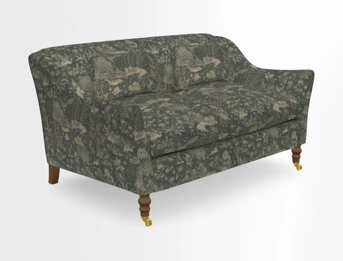 Cromer 3 Seater Sofa in RHS Botanicals Henry Moon Lions Tail Terracotta