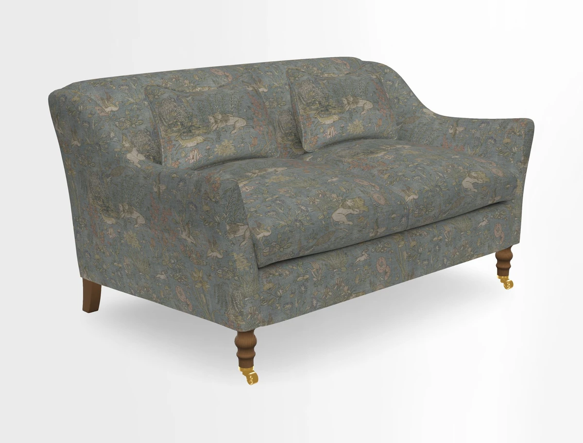Cromer 3 Seater Sofa in RHS Botanicals Henry Moon Lions Tail Terracotta
