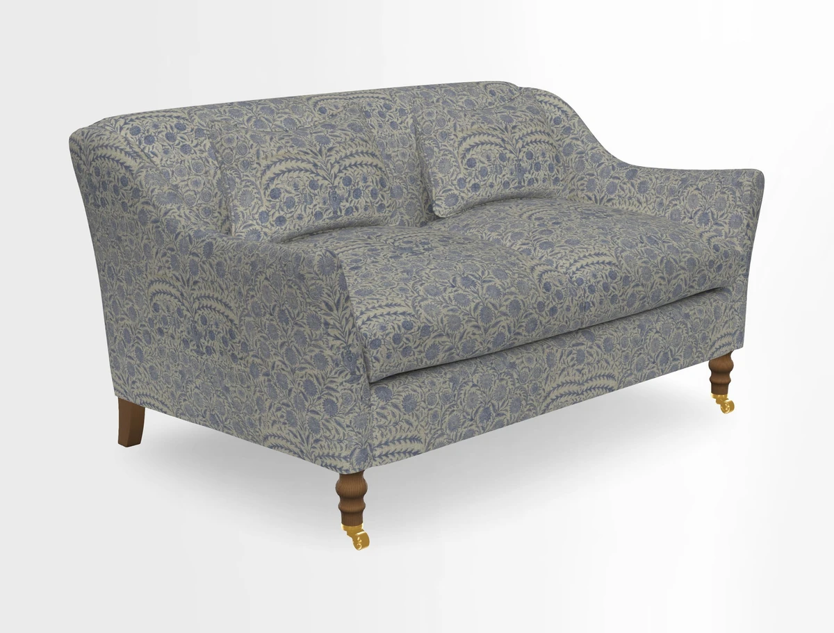 Cromer 3 Seater Sofa in RHS Botanicals Henry Moon Lions Tail Terracotta