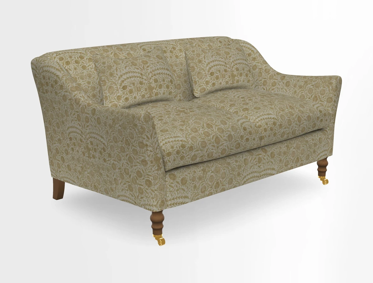 Cromer 3 Seater Sofa in RHS Botanicals Henry Moon Lions Tail Terracotta