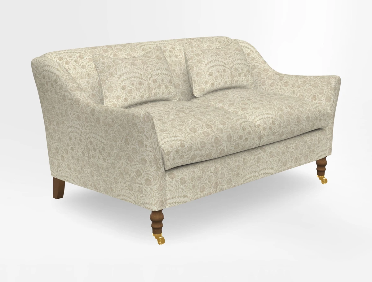 Cromer 3 Seater Sofa in RHS Botanicals Henry Moon Lions Tail Terracotta