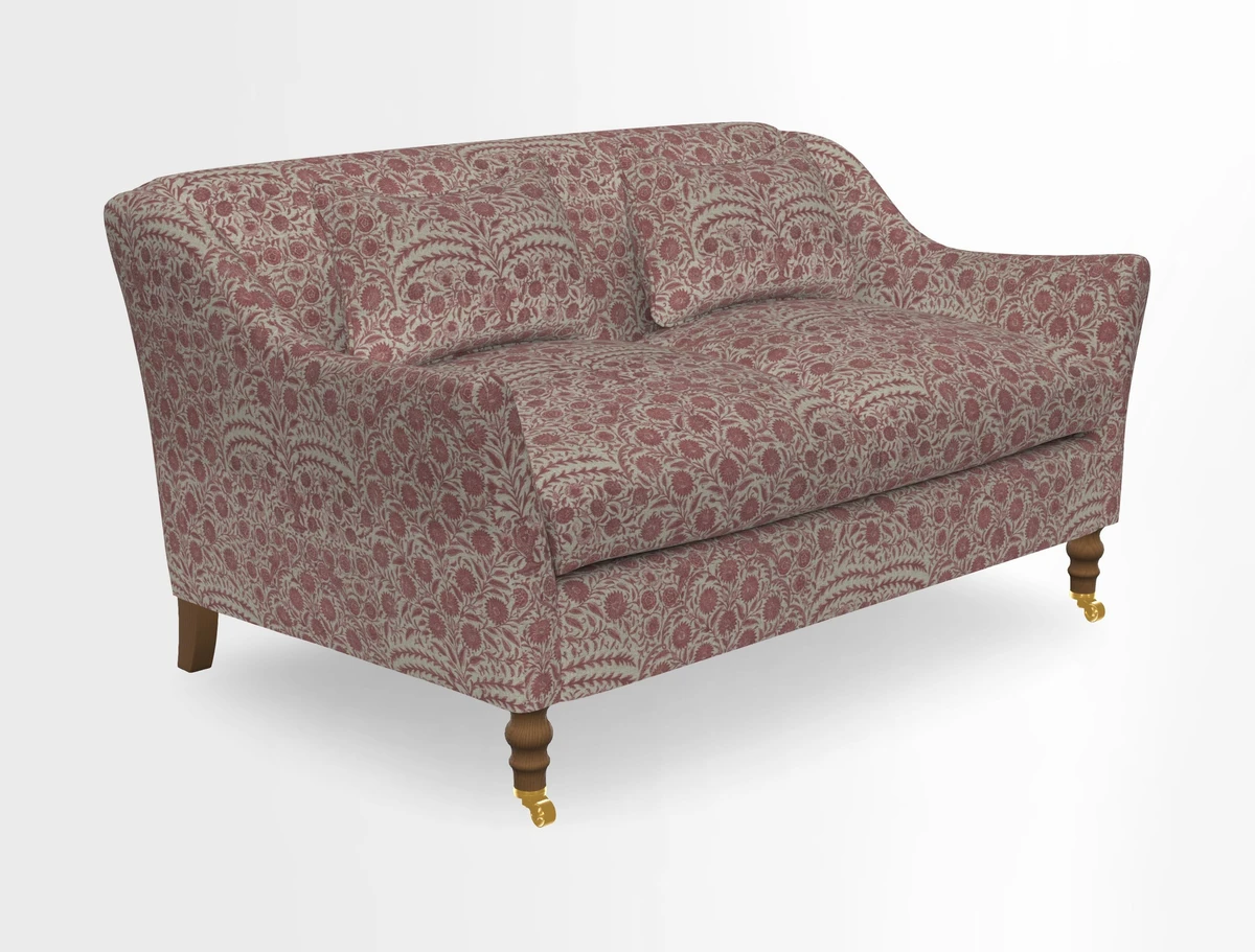 Cromer 3 Seater Sofa in RHS Botanicals Henry Moon Lions Tail Terracotta