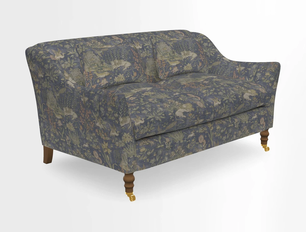 Cromer 3 Seater Sofa in RHS Botanicals Henry Moon Lions Tail Terracotta