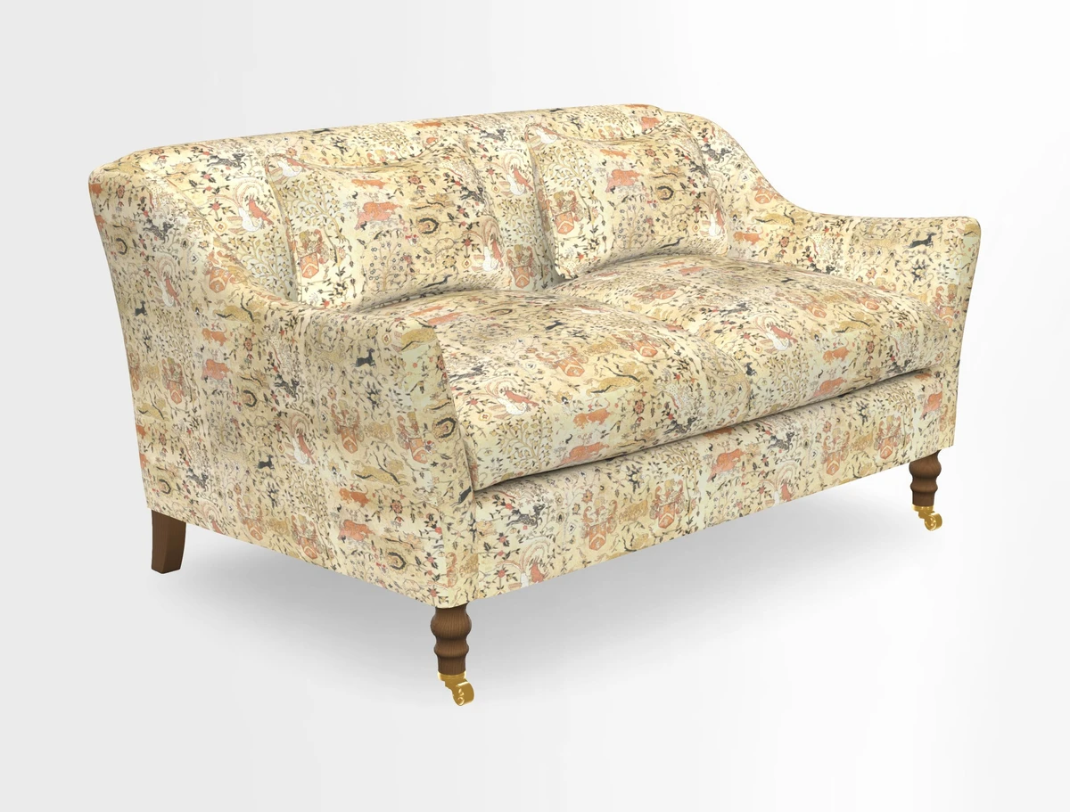 Cromer 3 Seater Sofa in RHS Botanicals Henry Moon Lions Tail Terracotta