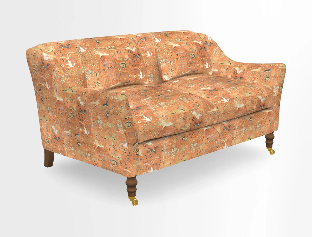 Cromer 3 Seater Sofa in RHS Botanicals Henry Moon Lions Tail Terracotta