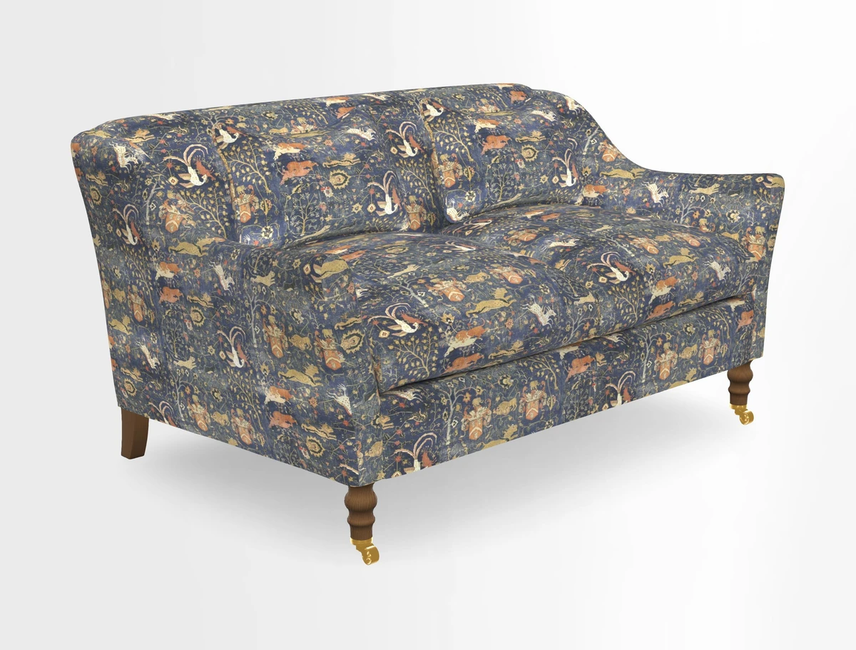 Cromer 3 Seater Sofa in RHS Botanicals Henry Moon Lions Tail Terracotta