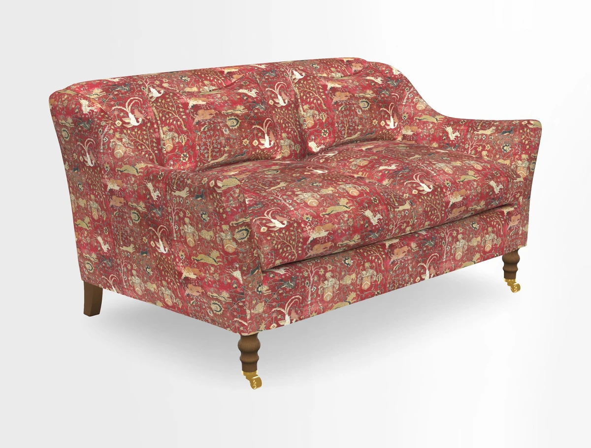 Cromer 3 Seater Sofa in RHS Botanicals Henry Moon Lions Tail Terracotta