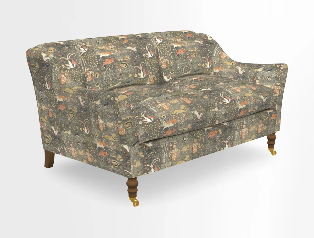 Cromer 3 Seater Sofa in RHS Botanicals Henry Moon Lions Tail Terracotta