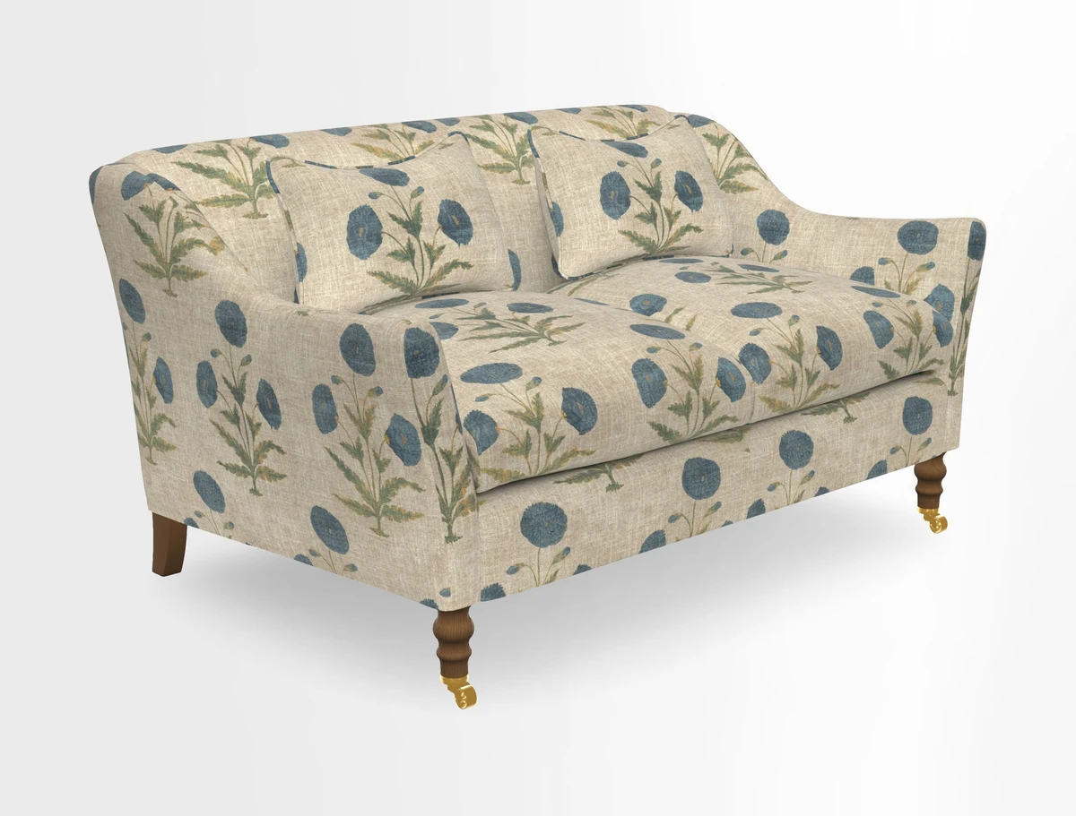 Cromer 3 Seater Sofa in RHS Botanicals Henry Moon Lions Tail Terracotta