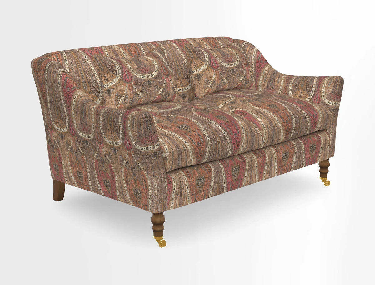 Cromer 3 Seater Sofa in RHS Botanicals Henry Moon Lions Tail Terracotta