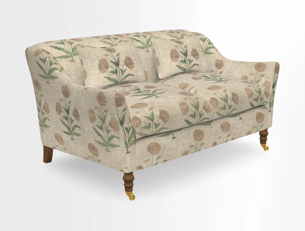 Cromer 3 Seater Sofa in RHS Botanicals Henry Moon Lions Tail Terracotta
