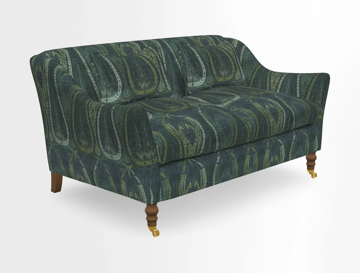 Cromer 3 Seater Sofa in RHS Botanicals Henry Moon Lions Tail Terracotta