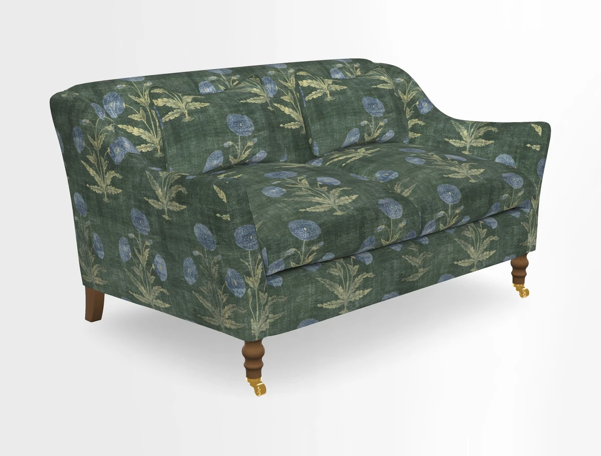 Cromer 3 Seater Sofa in RHS Botanicals Henry Moon Lions Tail Terracotta