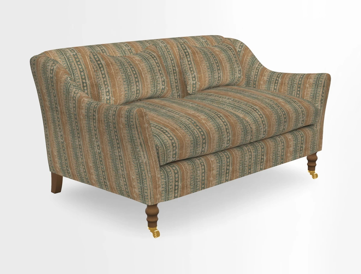 Cromer 3 Seater Sofa in RHS Botanicals Henry Moon Lions Tail Terracotta