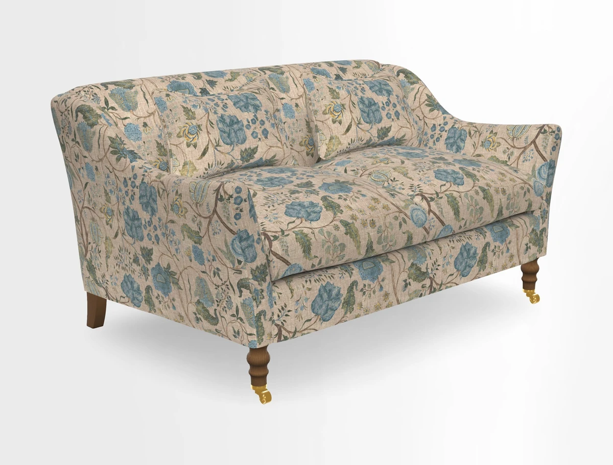 Cromer 3 Seater Sofa in RHS Botanicals Henry Moon Lions Tail Terracotta
