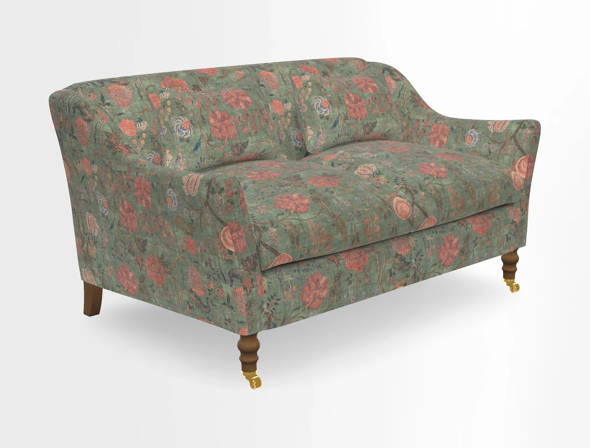 Cromer 3 Seater Sofa in RHS Botanicals Henry Moon Lions Tail Terracotta