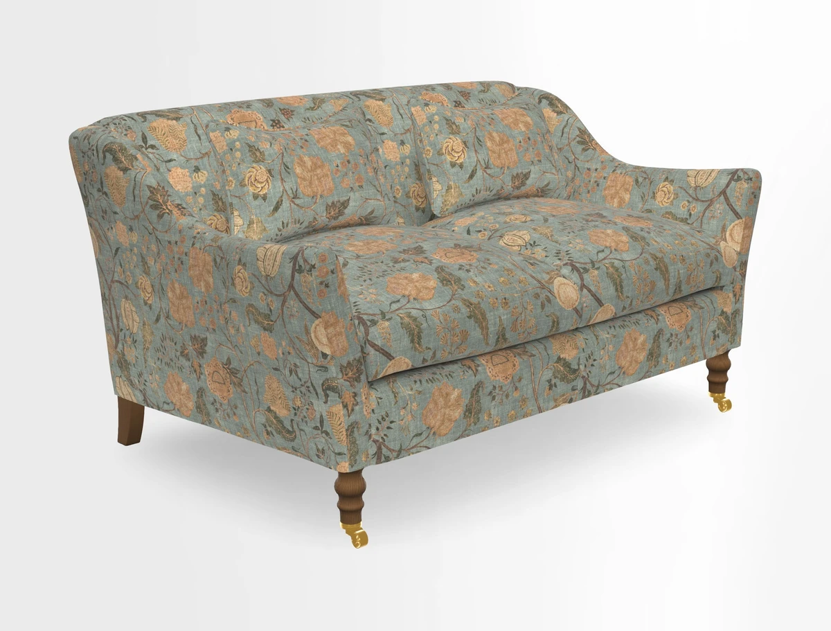 Cromer 3 Seater Sofa in RHS Botanicals Henry Moon Lions Tail Terracotta