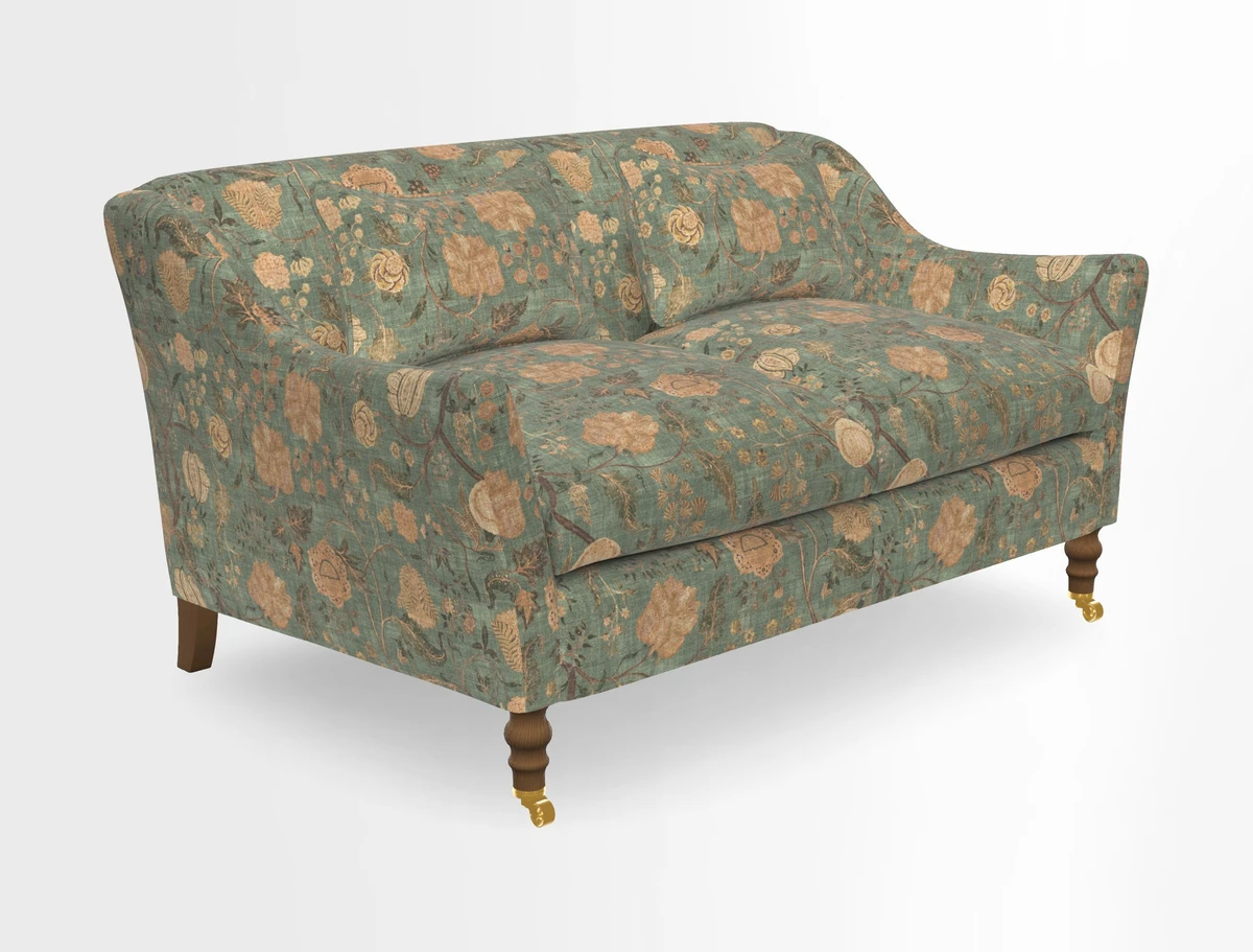 Cromer 3 Seater Sofa in RHS Botanicals Henry Moon Lions Tail Terracotta