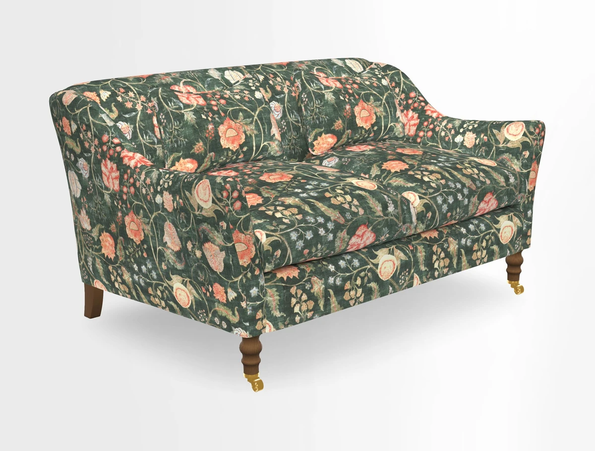 Cromer 3 Seater Sofa in RHS Botanicals Henry Moon Lions Tail Terracotta