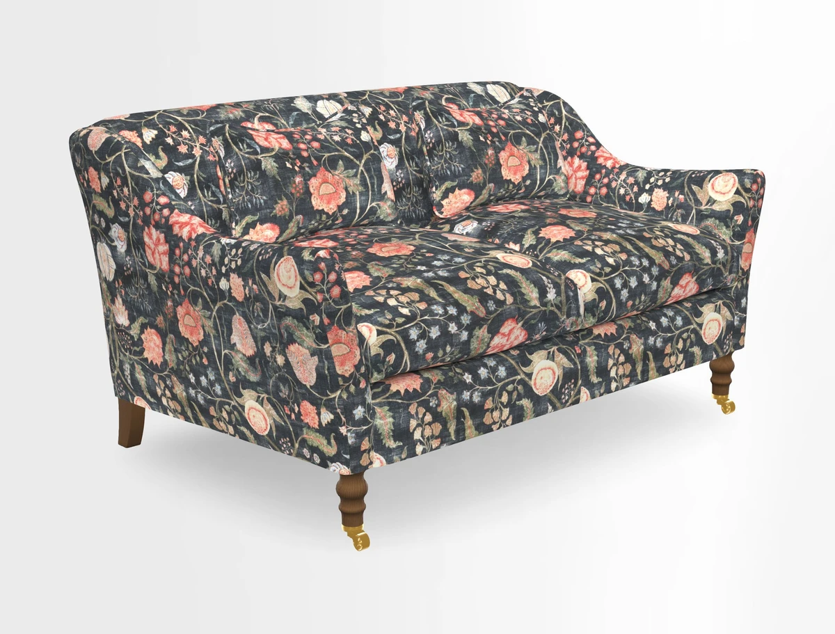 Cromer 3 Seater Sofa in RHS Botanicals Henry Moon Lions Tail Terracotta