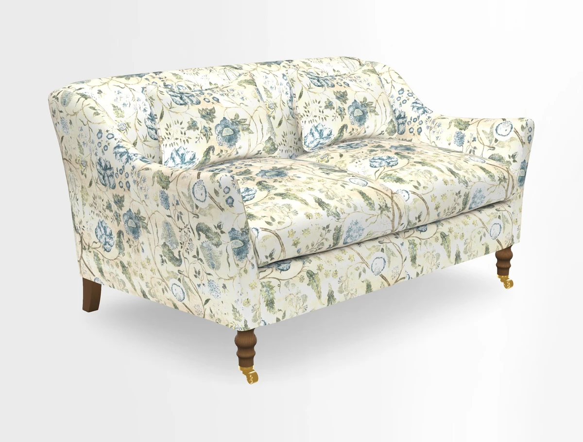 Cromer 3 Seater Sofa in RHS Botanicals Henry Moon Lions Tail Terracotta