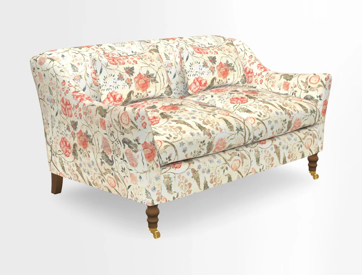 Cromer 3 Seater Sofa in RHS Botanicals Henry Moon Lions Tail Terracotta
